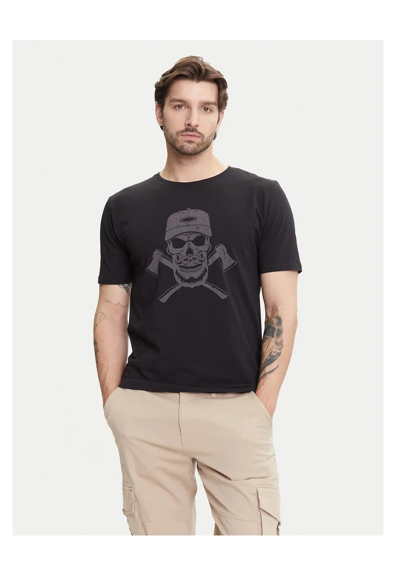 Tricou barbati  negru, bumbac