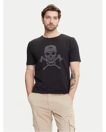 Tricou barbati  negru, bumbac