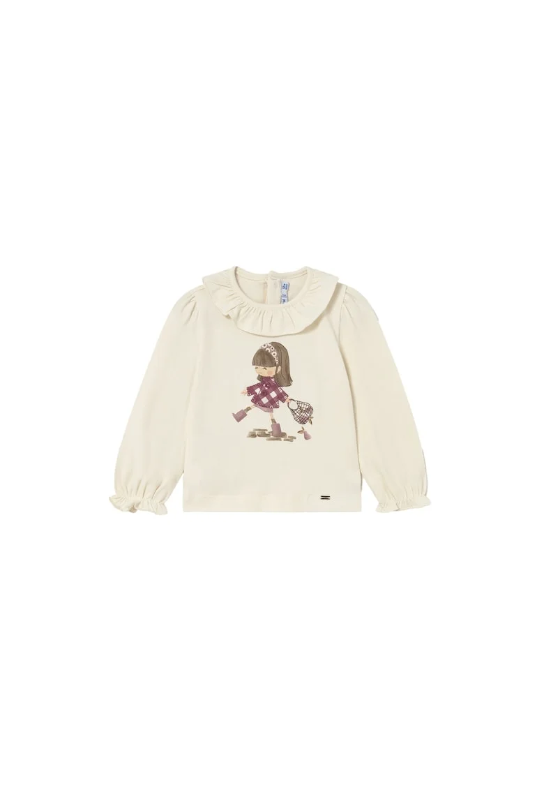 Bluza copii  ecru, pentru fete