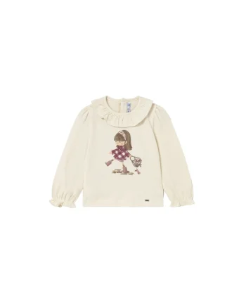 Bluza copii  ecru, pentru fete