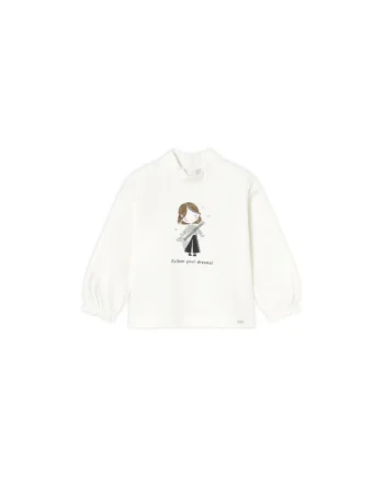 Bluza copii  alba, fete