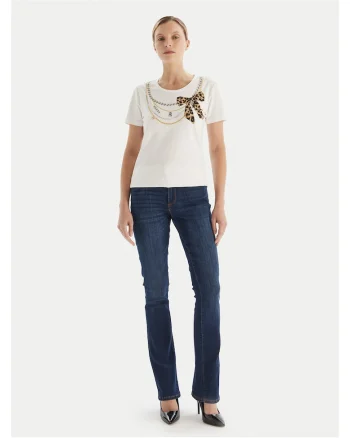 Tricou dama  alb, din bumbac