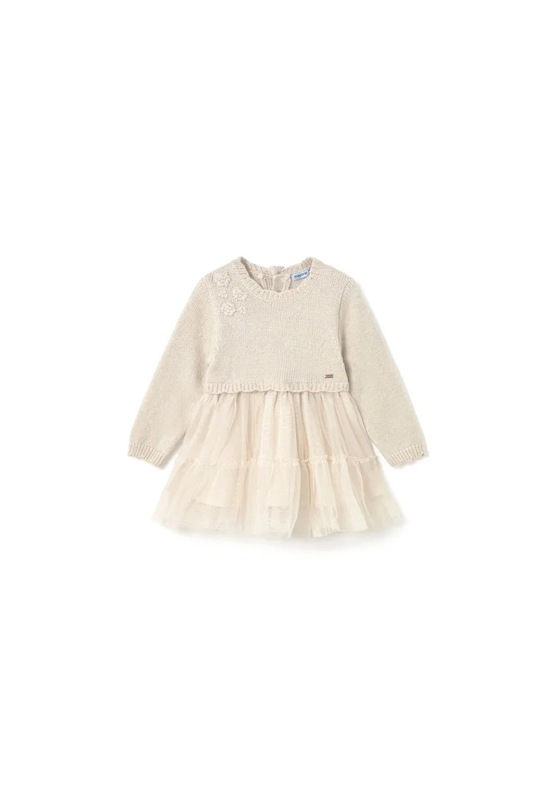 Rochie pentru fete  ecru, eleganta