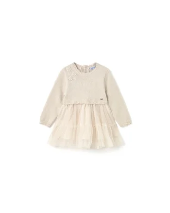 Rochie pentru fete  ecru, eleganta