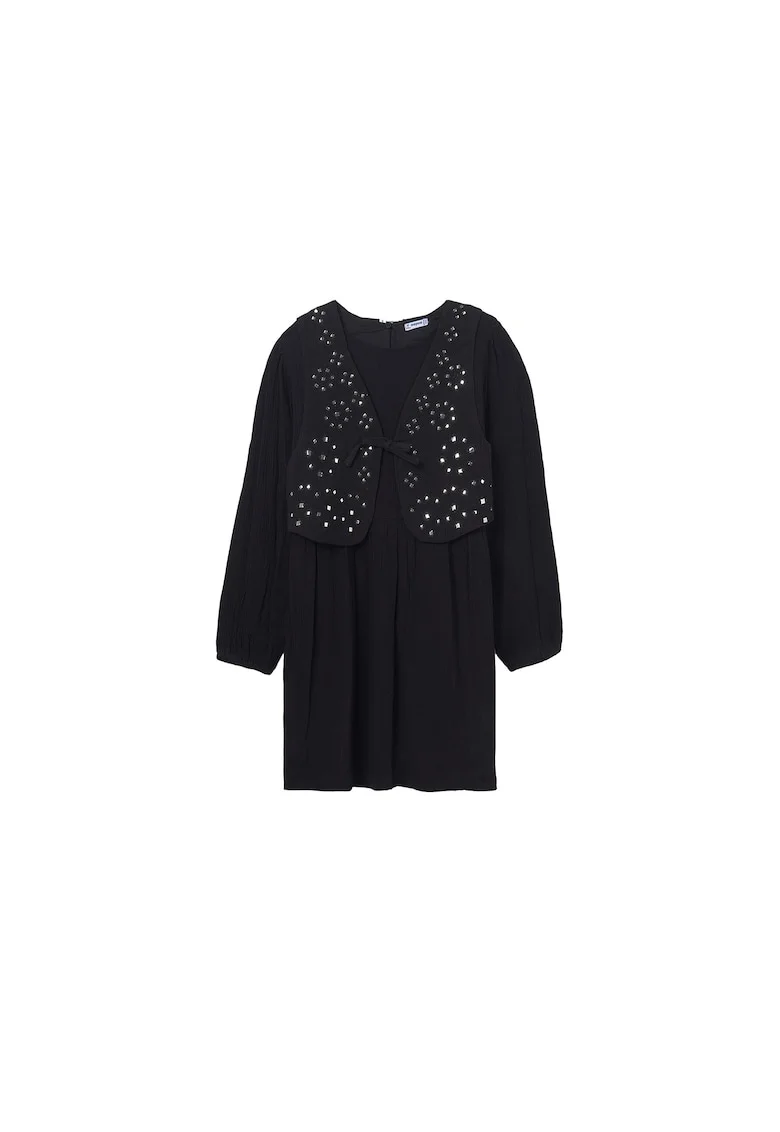 Rochie casual fete,  Negru