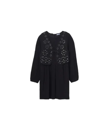 Rochie casual fete,  Negru