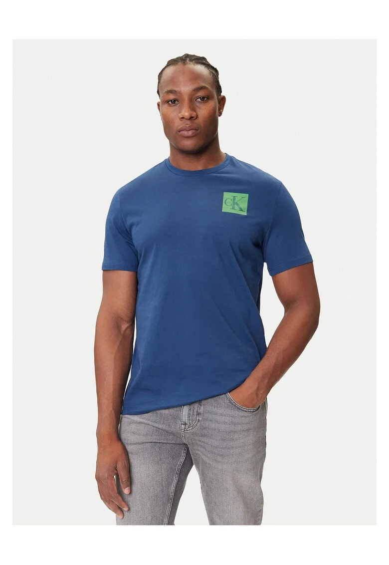 Tricou barbati  albastru, din bumbac
