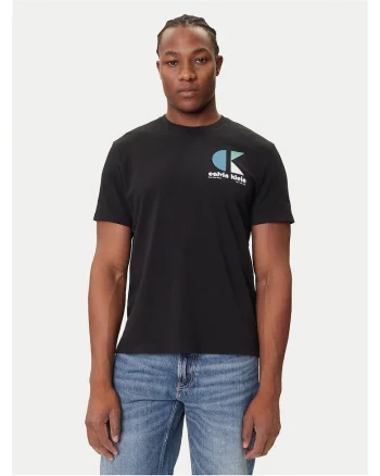 Tricou barbati  negru/albastru, bumbac