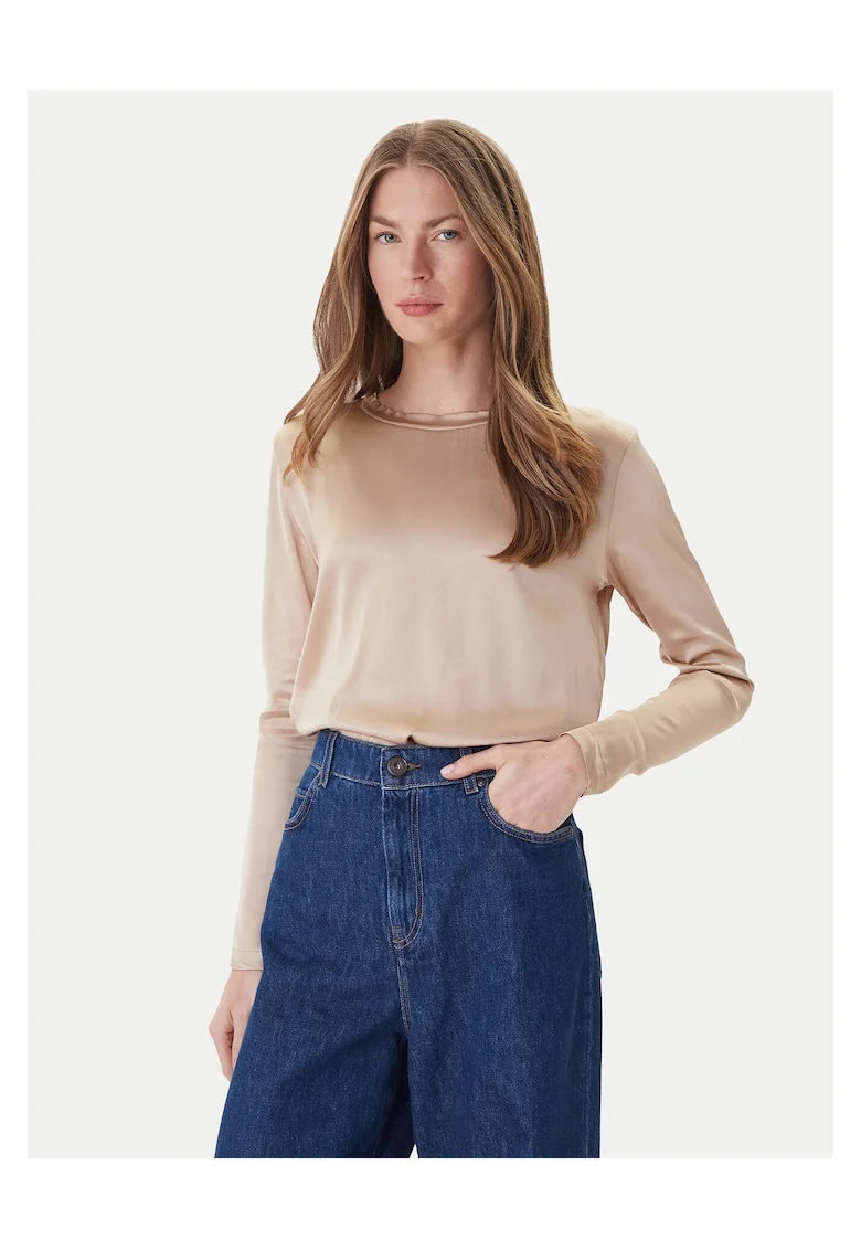 Bluza dama,  bej, textil