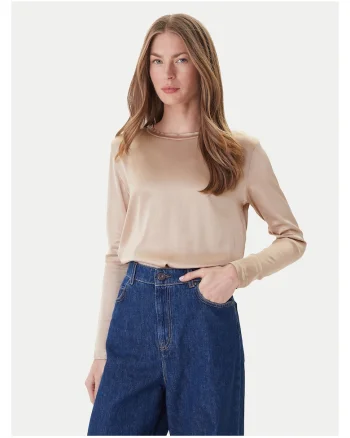 Bluza dama,  bej, textil