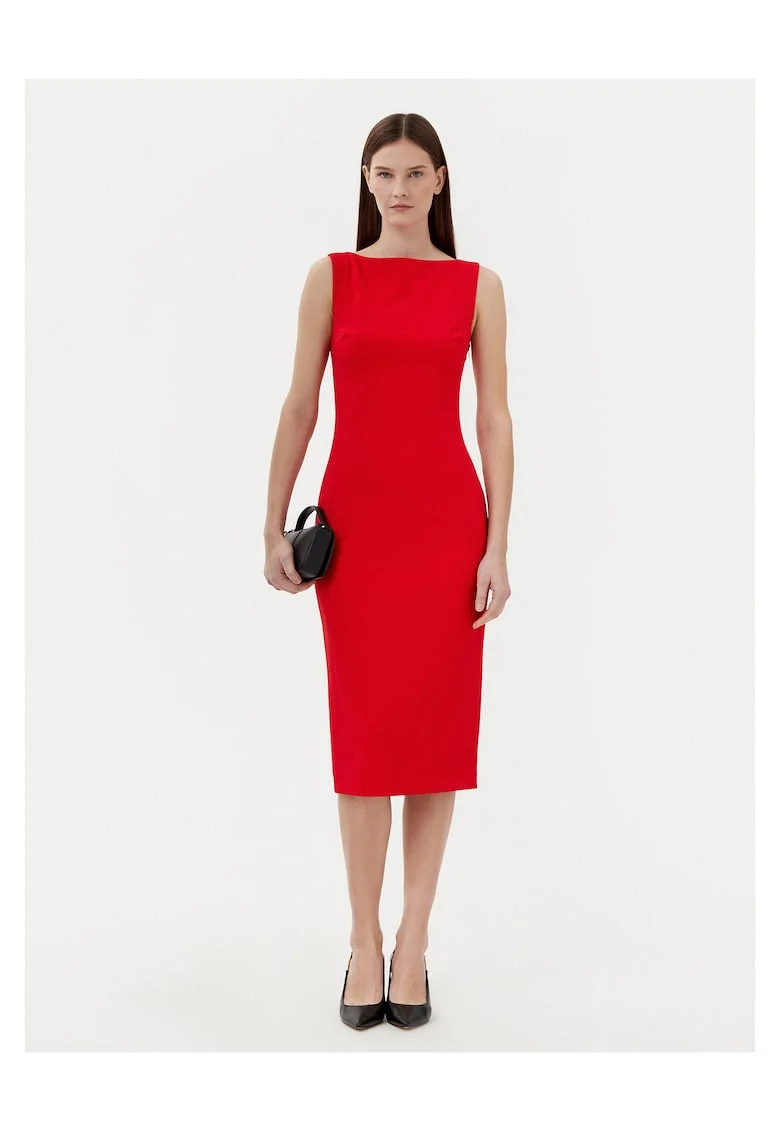 Rochie cocktail dama  rosu