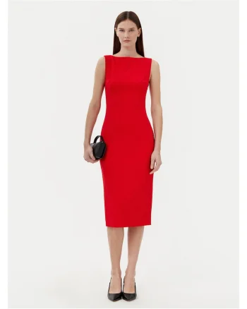 Rochie cocktail dama  rosu