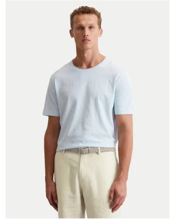 Tricou barbati  albastru deschis, bumbac