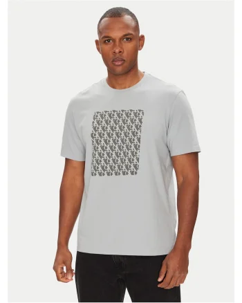 Tricou barbati  gri, bumbac,