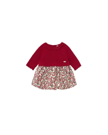 Rochie casual,  Rosu, Floral