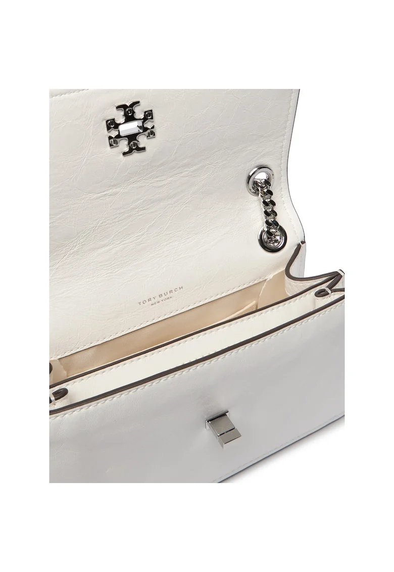 Geanta dama  Kira Turnlock Mini B, alb, din piele ecologica