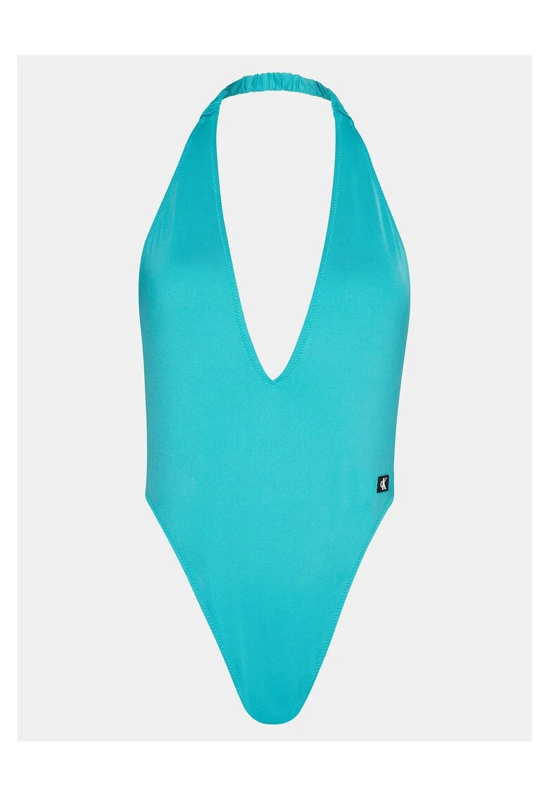 Costum de baie dama  albastru deschis, material elastic