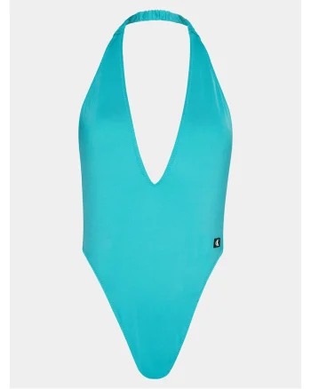 Costum de baie dama  albastru deschis, material elastic