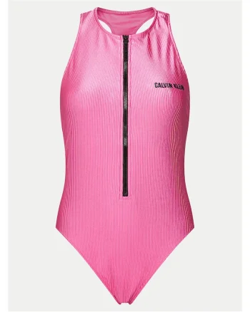 Costum de baie dama  roz, elastic, intreg