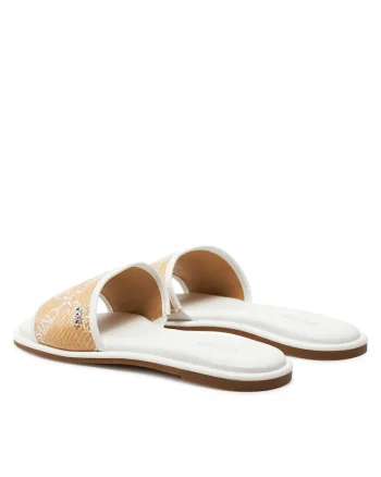 Slapi dama  Nat/Opticwht, piele naturala,