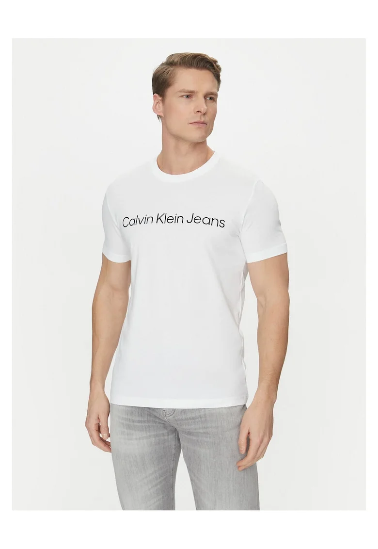 Tricou  alb, din bumbac