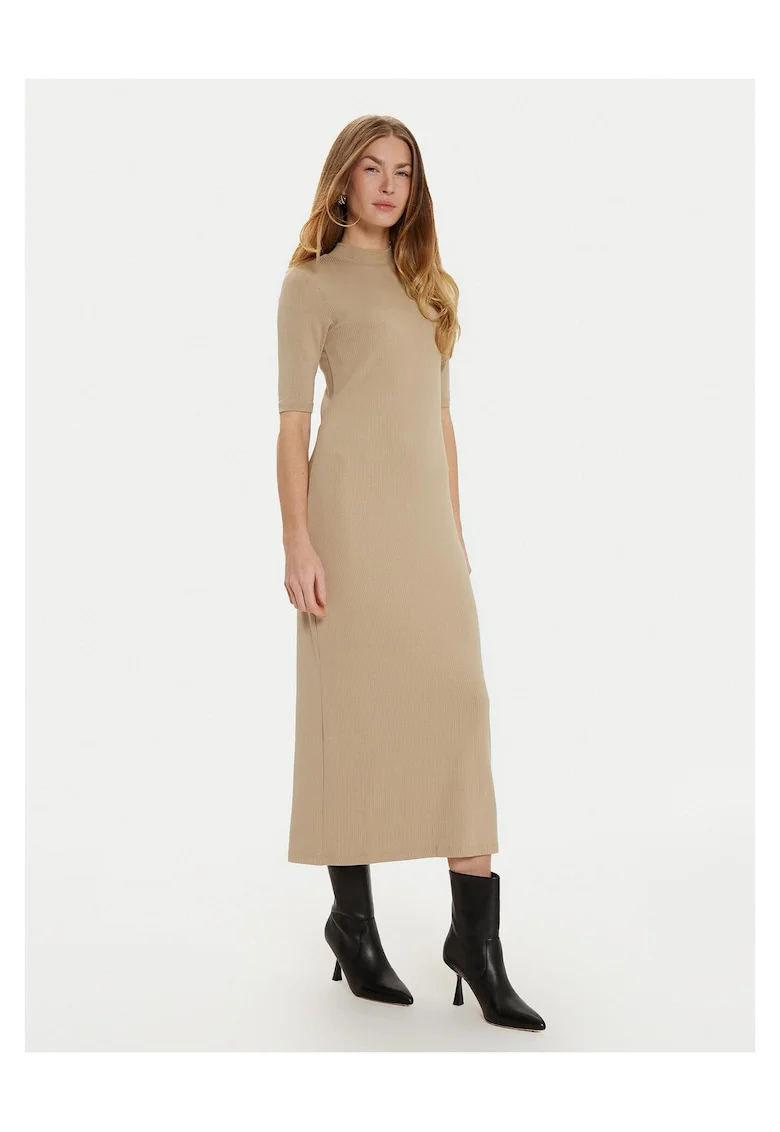 Rochie de zi  bej, material usor
