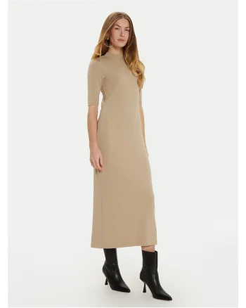 Rochie de zi  bej, material usor