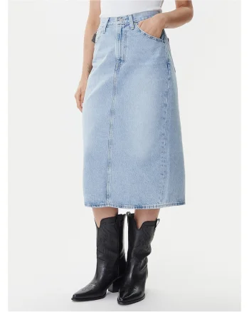 Fusta dama  albastru, denim