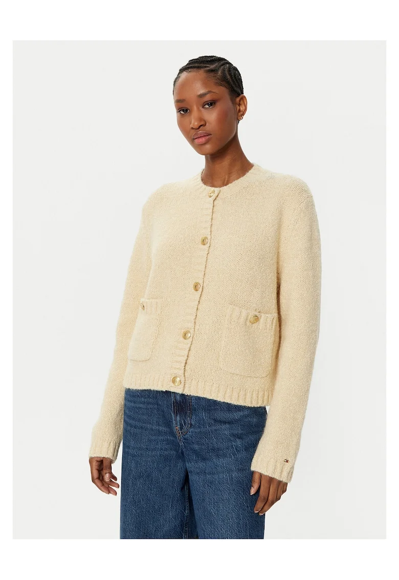 Cardigan dama  bej, pulover elegant
