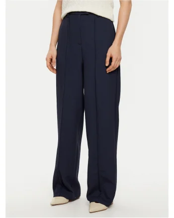 Pantaloni largi pentru dama  bleumarin, stofa