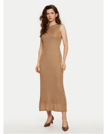 Rochie dama  tricotata, maro