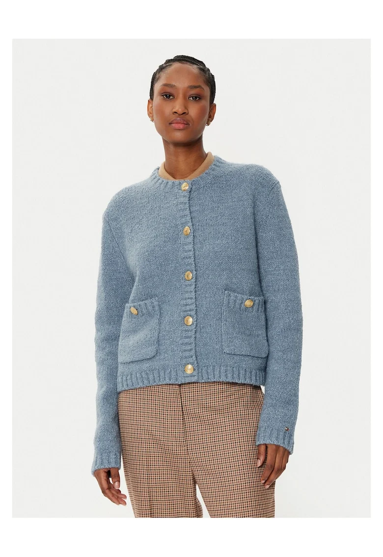 Cardigan dama  albastru, moale