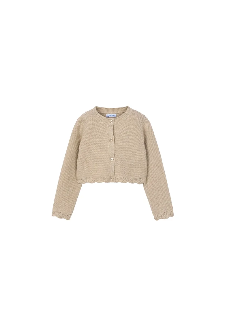 Cardigan copii  bej, fetite