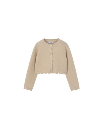 Cardigan copii  bej, fetite