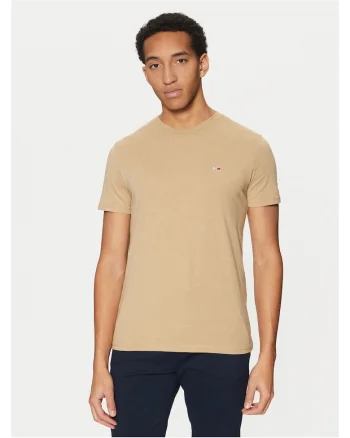 Tricou barbati  bej, bumbac,