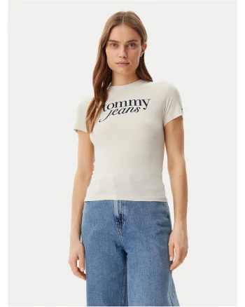 Tricou dama,  bej, logo