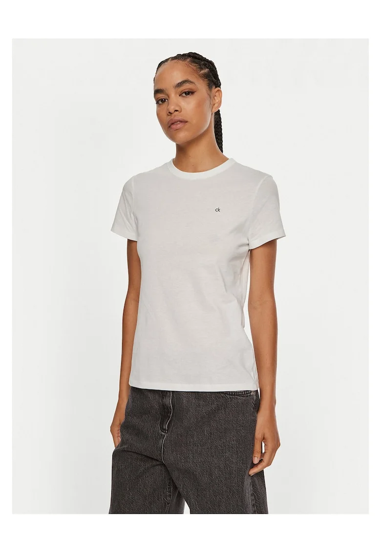 Tricou dama  alb, logo,