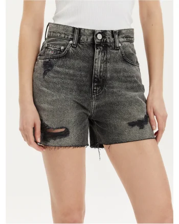 Pantaloni scurti denim dama,  gri,