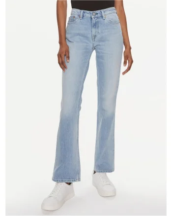 Blugi dama  albastru, model bootcut