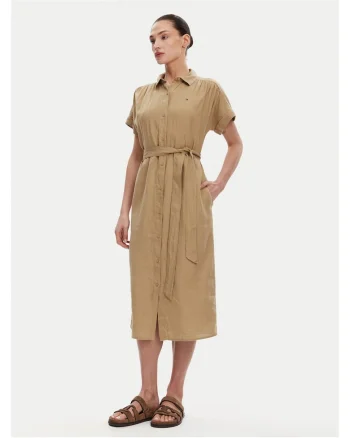Rochie Camasa,  bej, material de calitate