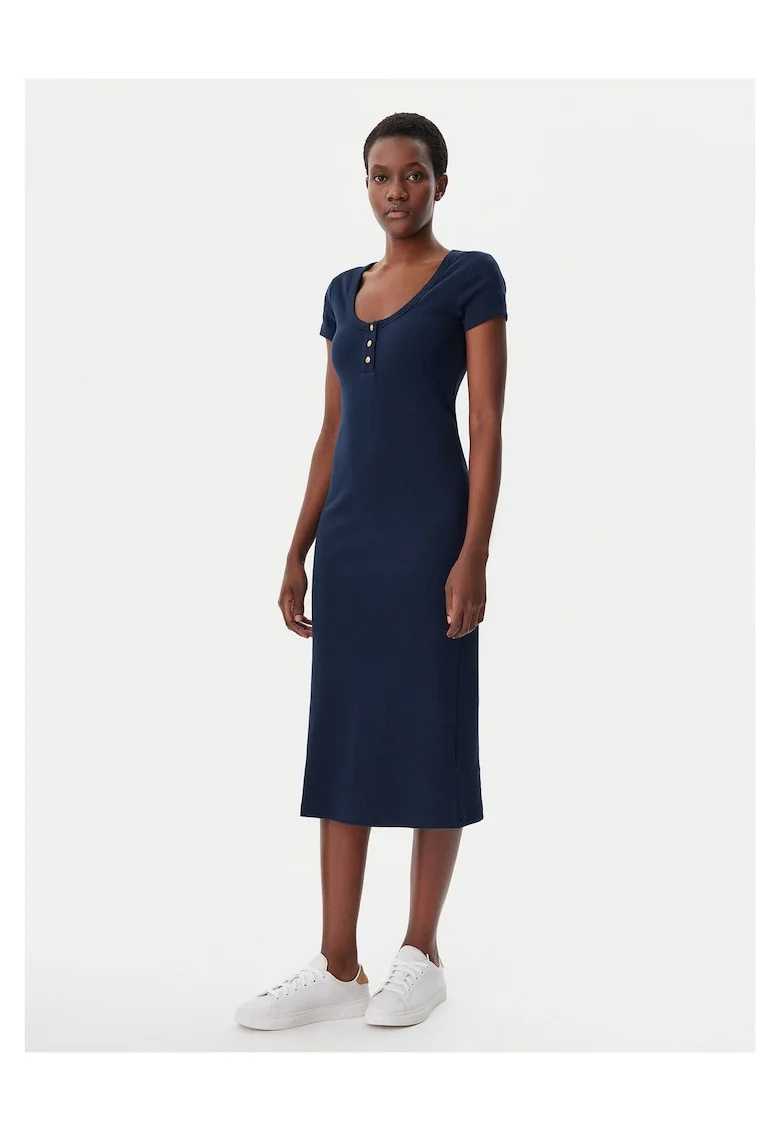 Rochie casual dama  bleumarin, 100% bumbac