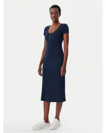 Rochie casual dama  bleumarin, 100% bumbac