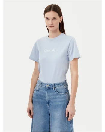 Tricou pentru dama,  Albastru deschis, Logo