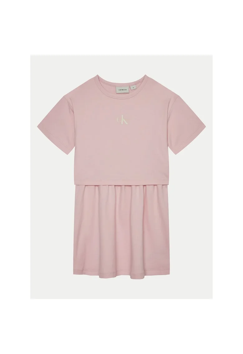 Rochie casual fete,  Roz