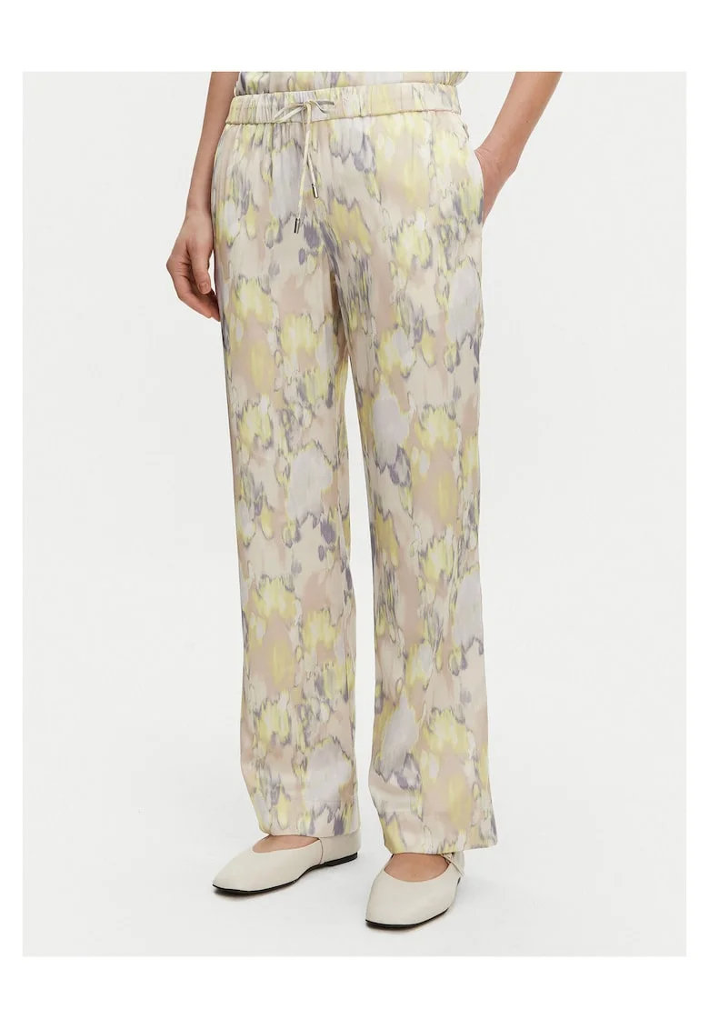 Pantaloni dama  largi, multicolor