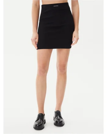 Fusta creion dama  negru, material elastic