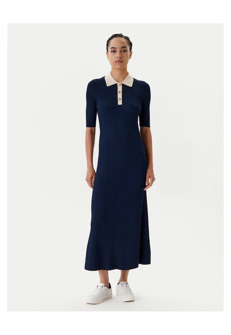 Rochie tricotata de dama  bleumarin