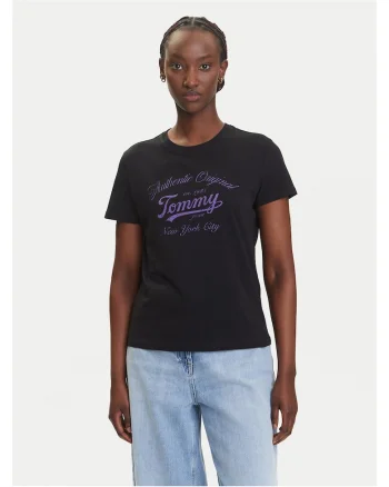 Tricou dama,  Negru/Mov,