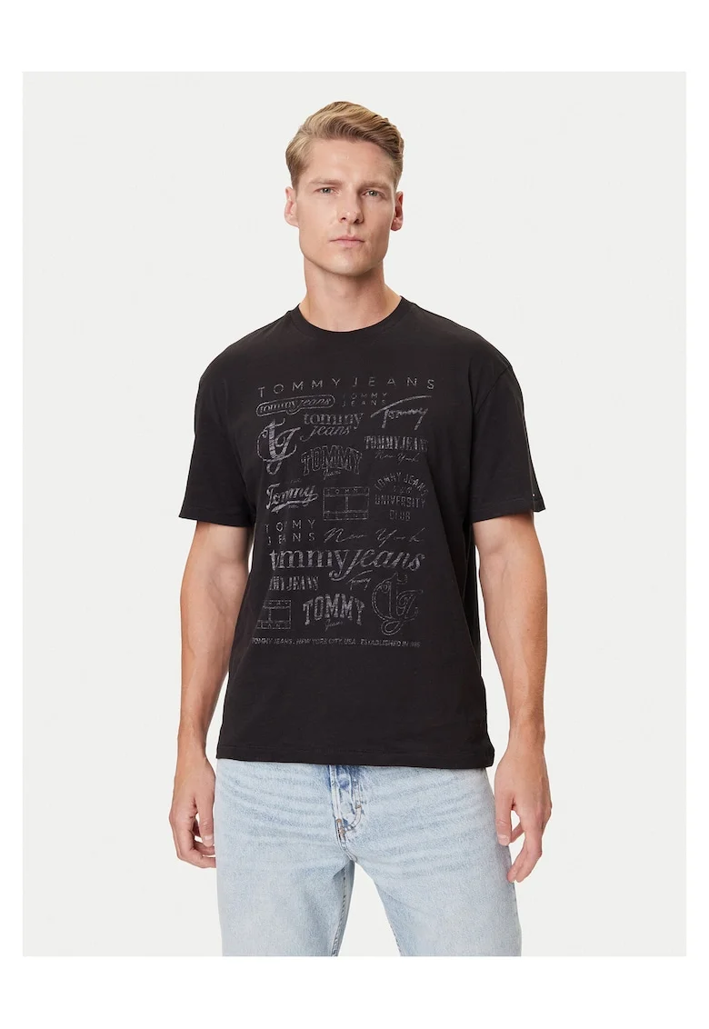 Tricou barbati  negru, bumbac,