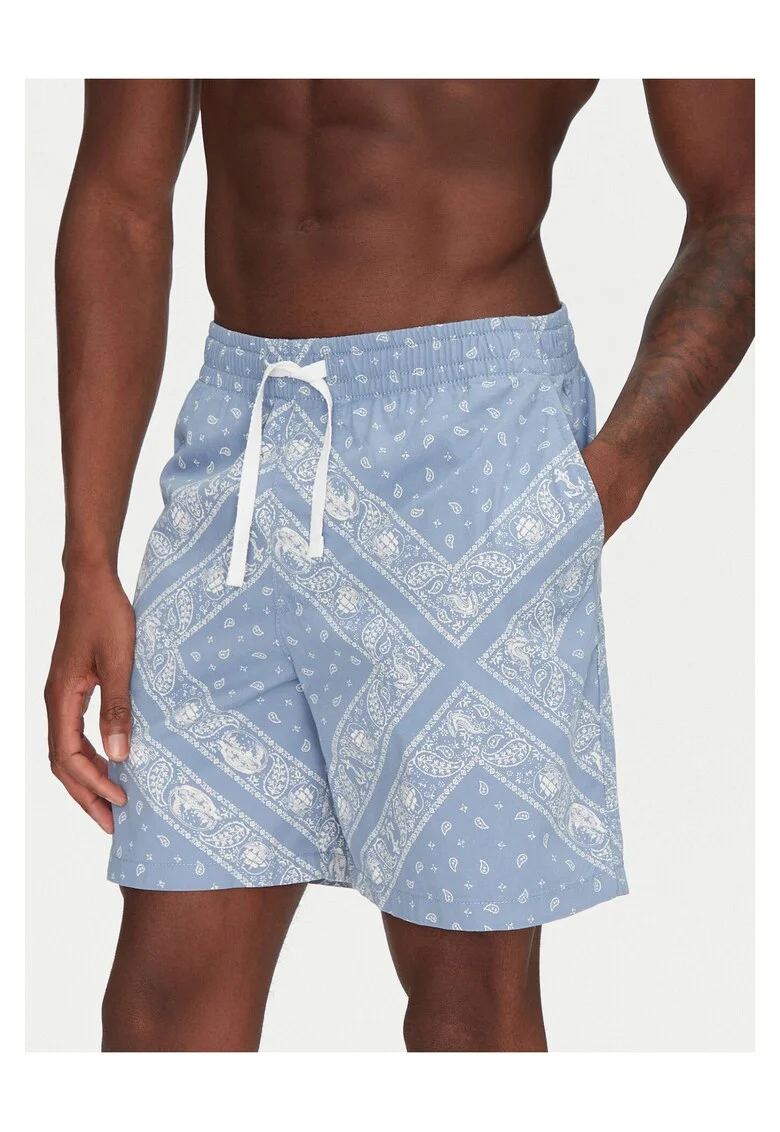 Pantaloni scurti barbati  albastru deschis, bumbac